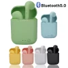 Auriculares Bluetooth I12 Macaron, binaurales deportivos mate, inalámbricos, I12tws, 5,0