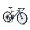 Bicicleta de carretera de velocidad Variable, bici de aleación de aluminio 700c, con mango curvo, freno de disco, para adulto, 24, 27 y 30 - Imagen 2