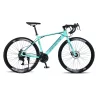Bicicleta de carretera de velocidad Variable, bici de aleación de aluminio 700c, con mango curvo, freno de disco, para adulto, 24, 27 y 30