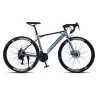 Bicicleta de carretera de velocidad Variable, bici de aleación de aluminio 700c, con mango curvo, freno de disco, para adulto, 24, 27 y 30 - Imagen 5