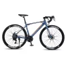 Bicicleta de carretera de velocidad Variable, bici de aleación de aluminio 700c, con mango curvo, freno de disco, para adulto, 24, 27 y 30 - Imagen 6