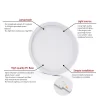 Lámpara de Panel Circular LED para decoración del hogar, luz de techo montada en superficie, 6W, 9W, 13W, 18W, 24W, CA 85-265V - Imagen 2