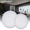 Lámpara de Panel Circular LED para decoración del hogar, luz de techo montada en superficie, 6W, 9W, 13W, 18W, 24W, CA 85-265V