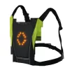 Chaleco de ciclismo inalámbrico para hombre, bolsa de seguridad con luz LED intermitente, reflectante, con Control remoto, 20L - Imagen 2