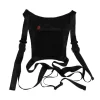 Chaleco de ciclismo inalámbrico para hombre, bolsa de seguridad con luz LED intermitente, reflectante, con Control remoto, 20L - Imagen 3