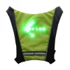Chaleco de ciclismo inalámbrico para hombre, bolsa de seguridad con luz LED intermitente, reflectante, con Control remoto, 20L - Imagen 4