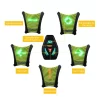Chaleco de ciclismo inalámbrico para hombre, bolsa de seguridad con luz LED intermitente, reflectante, con Control remoto, 20L - Imagen 5