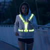 Chaleco reflectante Led ajustable, recargable, de alta visibilidad, para correr de noche al aire libre, montar, caminar, equipo de ciclismo - Imagen 6