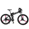 Bicicleta de Montaña eléctrica con batería de litio para adulto, bici todoterreno de velocidad Variable, con bolsa plegable de 26 pulgadas