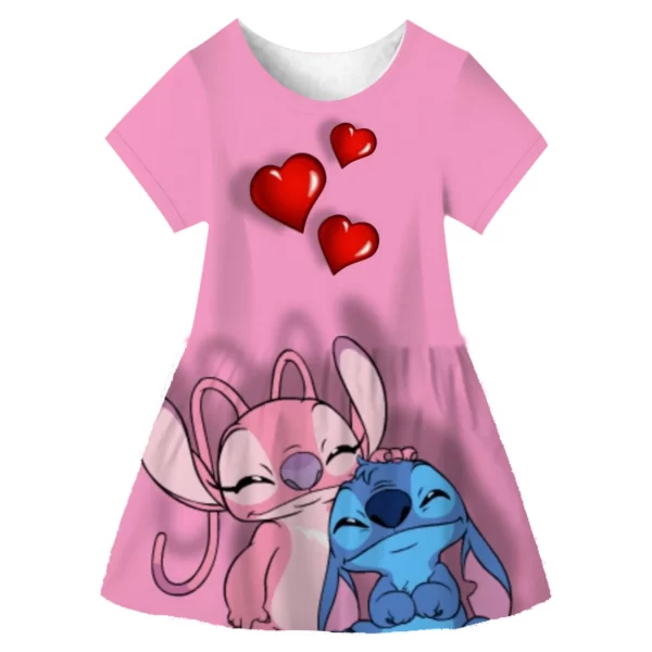 Disfraz de Stitch para niños, ropa de Cosplay para niñas de 4, 8 y 10 años, vestido de fiesta, vestidos de princesa para niñas, 2 vestidos de cumpleaños