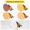 HIFESON-pulidora neumática, lijadora de aire de 5 ''y 125mm, herramienta para el cuidado de la pintura del coche, máquina de Palma Orbital aleatoria, amoladora para trabajo de madera lijadora lijadora de banda amolado - Imagen 2