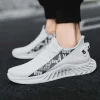 Slip-ons-Zapatillas deportivas slipon para hombre, zapatos informales de verano, blancos, para Primavera, 2023 - Imagen 2