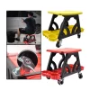 Car Detailing Stool Chair Wheels Roller Creeper Seat with Storage Holder for Wax - Imagen 2
