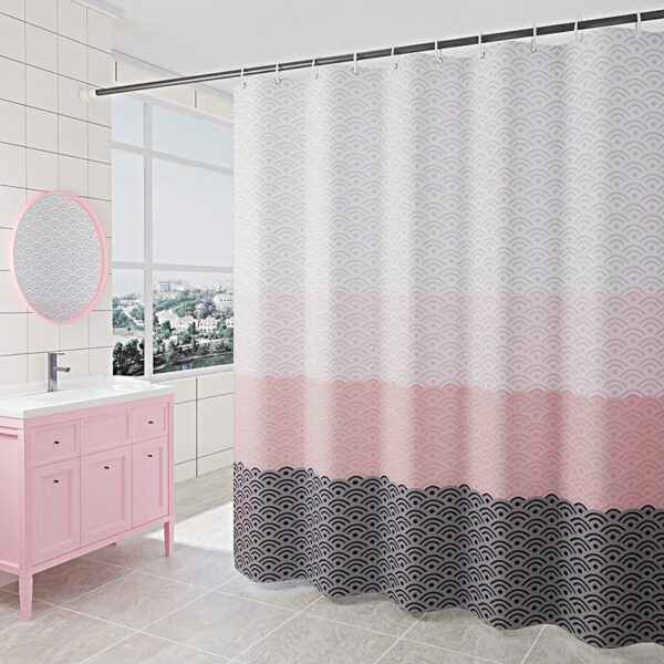 cortina de ducha Polyester Waterproof And Mildew Proof Bathroom Partition Curtain Shower Curtain