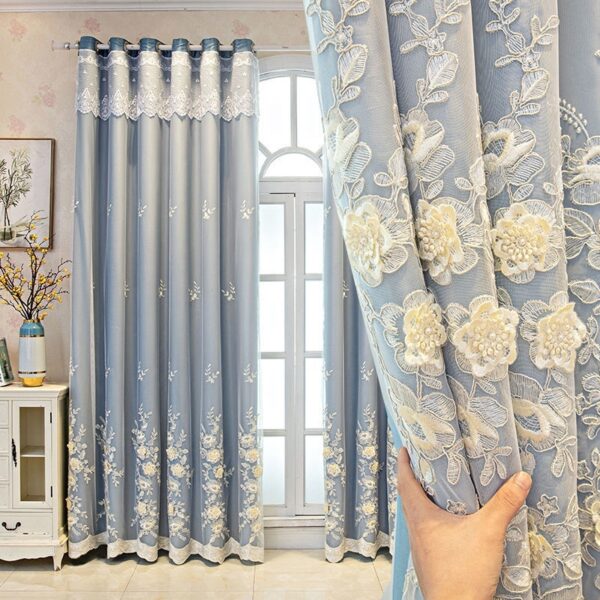 Cortina dormitorio Bedroom Shading Wedding Home Double Open Curtain Finished Set