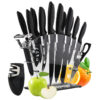 juego de cuchillo de acero inoxidables Stainless Steel Knife Set Kitchen Household Slicing Knife Chef's Knife Bread Knife Cheese Knife Scissors Pizza Knife Steak Knife