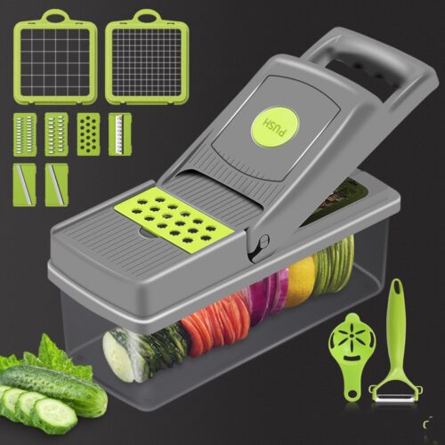 cortadora de verdura frusta y vegetales Household Kitchen Gadgets Vegetable Cutter Silk Cutter