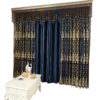 cortina de sala High-end Embossed Embroidered Window Screens For Living Room And Bedroom Italian Flannel Shading