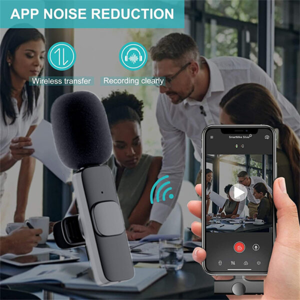 Microphone Portable Audio Video Recording Mini Mic For I Phone Android Long Battery Life Live Broadcast Gaming