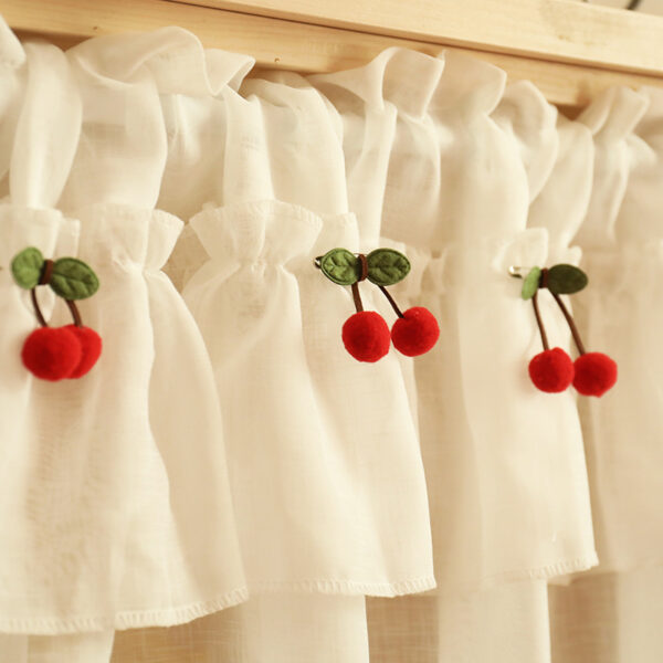 Cortina para cocina Fresh Linen Short Curtain For Kitchen Small Window