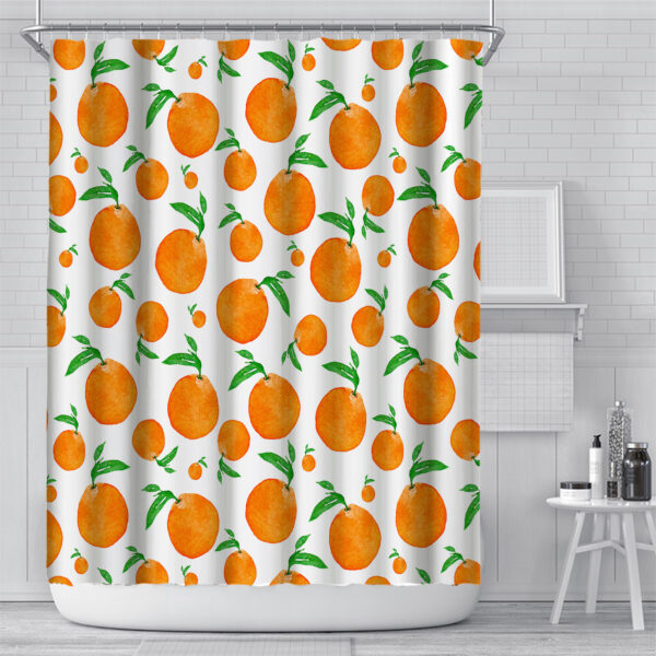 Cortina para ducha Plant Waterproof And Mildew Proof Digital Custom Punch-free Printing Bathroom Curtain