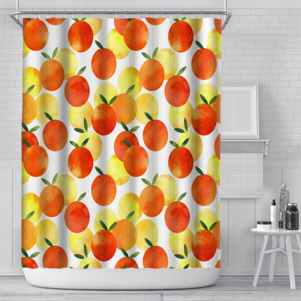 Cortina para ducha Plant Waterproof And Mildew Proof Digital Custom Punch-free Printing Bathroom Curtain