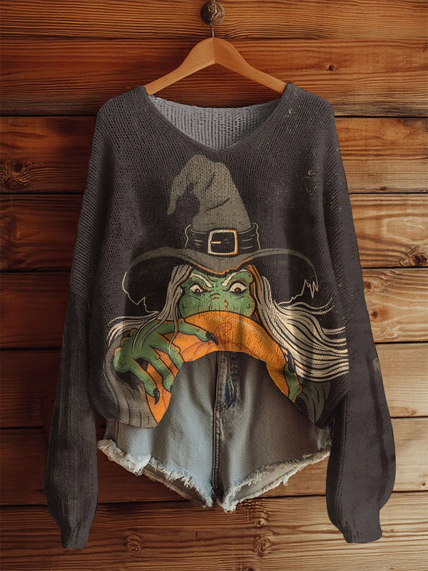 blusa manga largaAutumnWinter V-Neck Loose 3D Knitted Sweater For Women