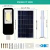 lampara Solar-powered LED Streetlights With Rechargeable Batteries And 360-degree LED Panels, Durable Plastic Semi-recessed Outdoor Garden Lighting.