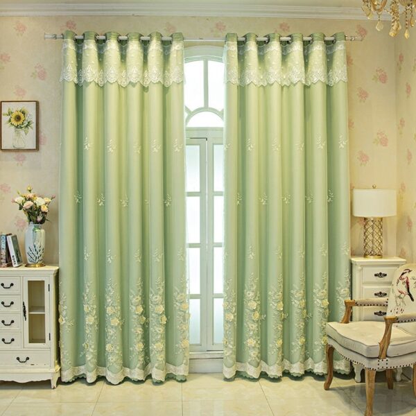 Cortina dormitorio Bedroom Shading Wedding Home Double Open Curtain Finished Set