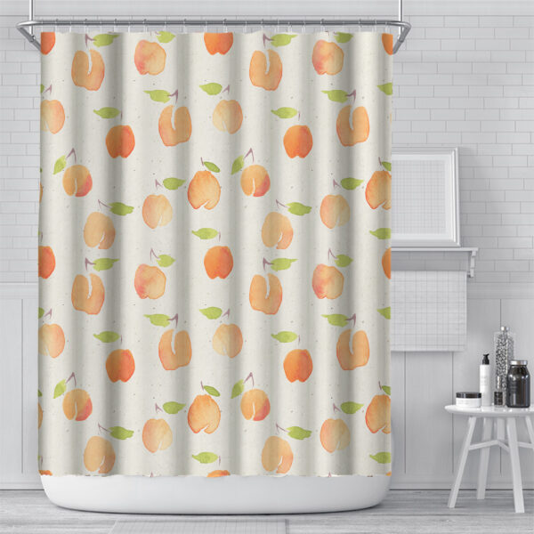 Cortina para ducha Plant Waterproof And Mildew Proof Digital Custom Punch-free Printing Bathroom Curtain