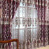 cortina de sala High-end Embossed Embroidered Window Screens For Living Room And Bedroom Italian Flannel Shading