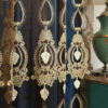 cortina de sala High-end Embossed Embroidered Window Screens For Living Room And Bedroom Italian Flannel Shading