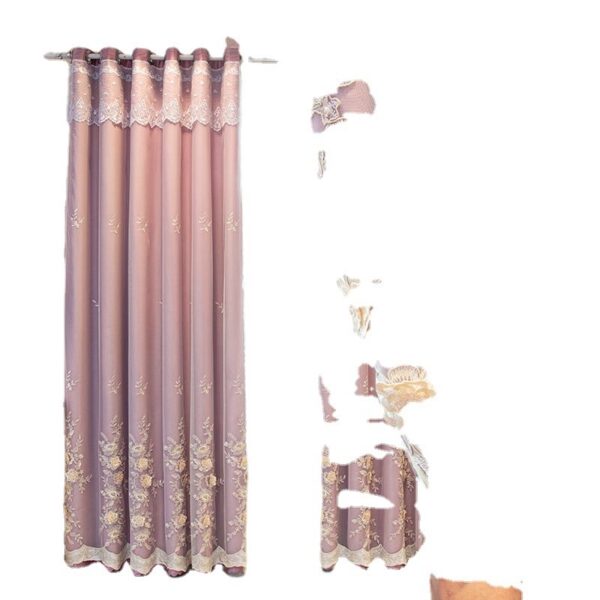 Cortina dormitorio Bedroom Shading Wedding Home Double Open Curtain Finished Set