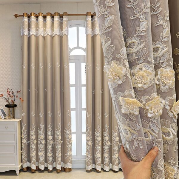 Cortina dormitorio Bedroom Shading Wedding Home Double Open Curtain Finished Set