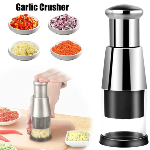 cortadora de ajo y especies y vegetales Chopper Multipeler Vegetables Chopper Manual Garlic Press Machine Garlic Squeezer Kitchen Gadget